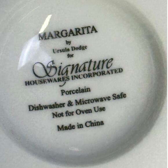 Margarita by Ursula Dodge 1970s Platter Salt Dish & 8 Appetizer Plate Set-Retro - Picture 16 of 16